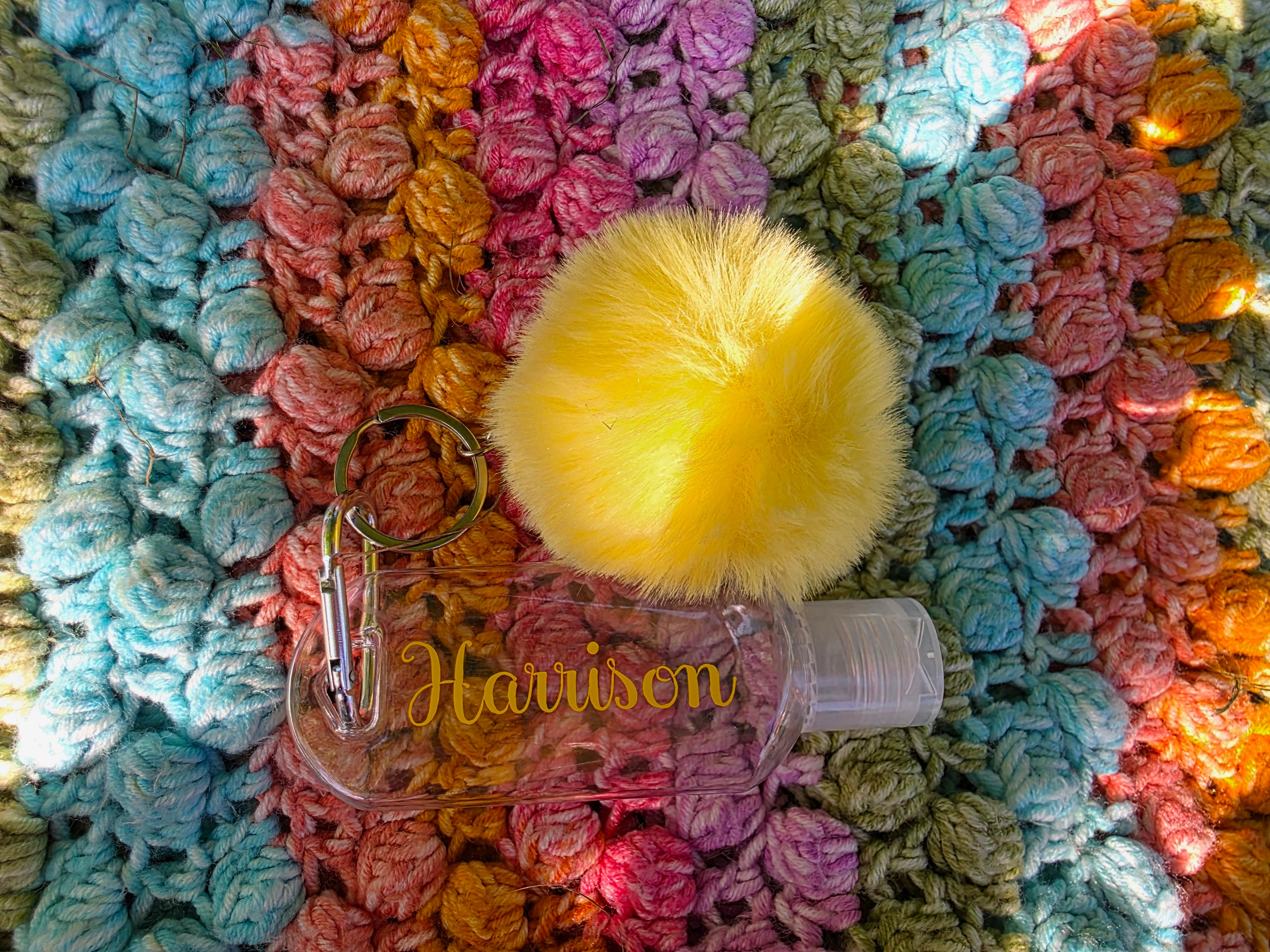 Personalised Hand Sanitiser Bag Charm