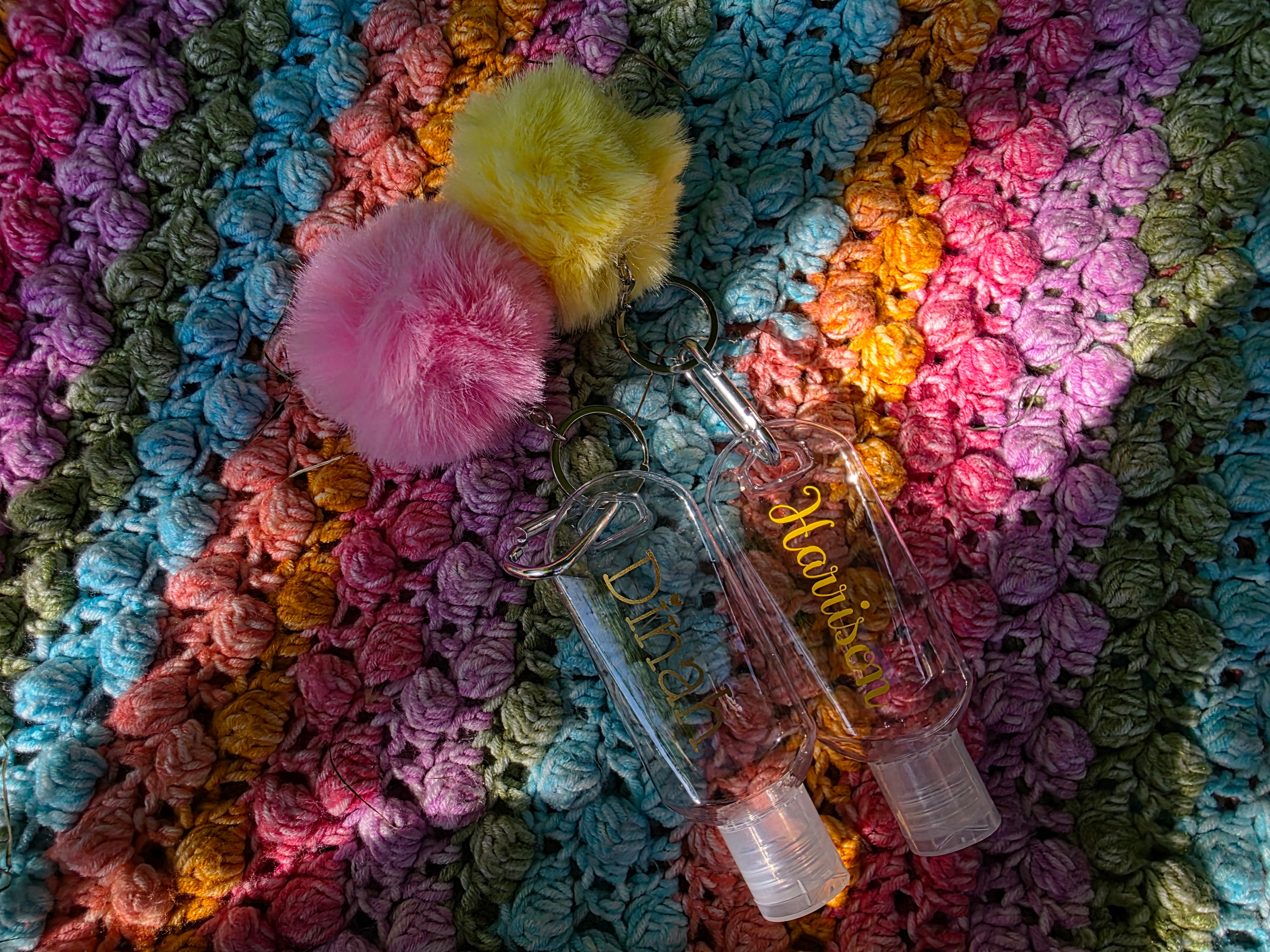 Personalised Hand Sanitiser Bag Charm