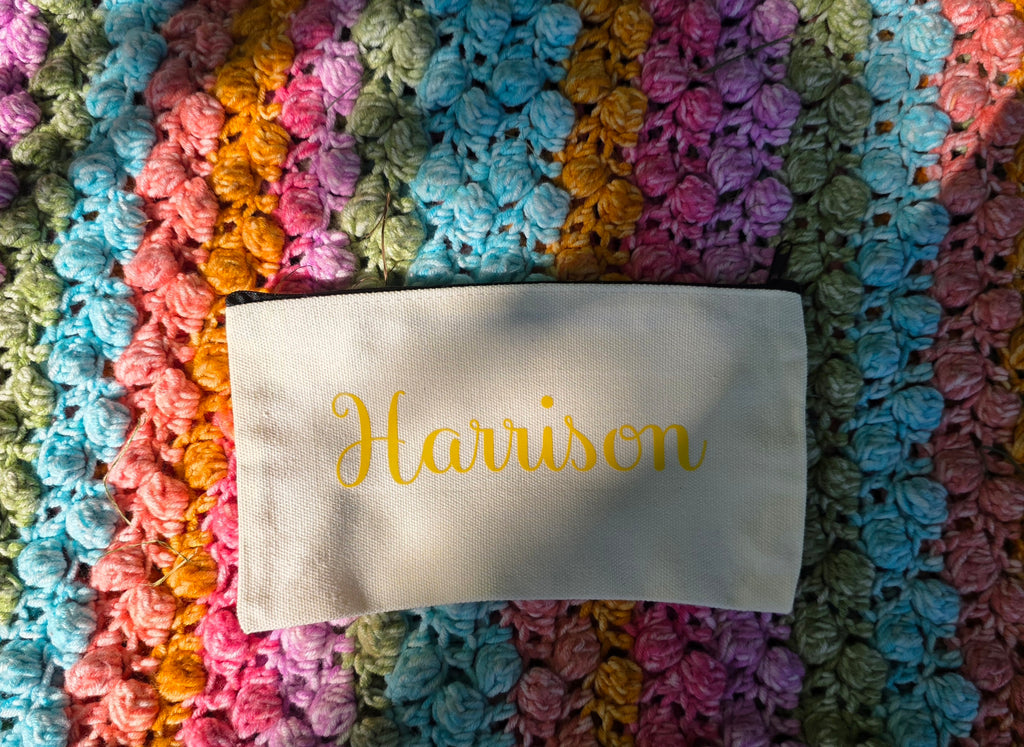 Personalised Canvas Pencil Case