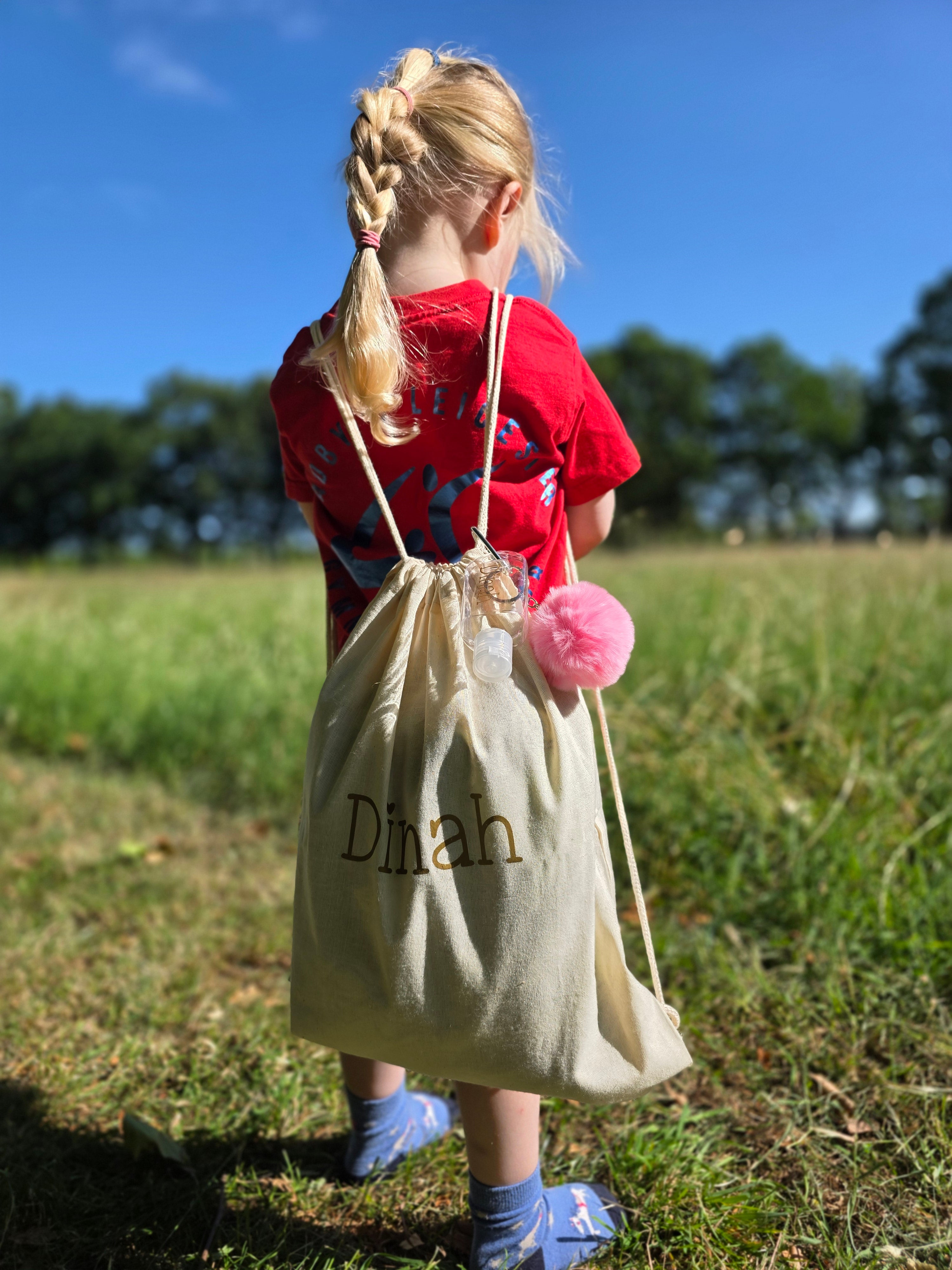 Personalised Canvas Drawstring Bag