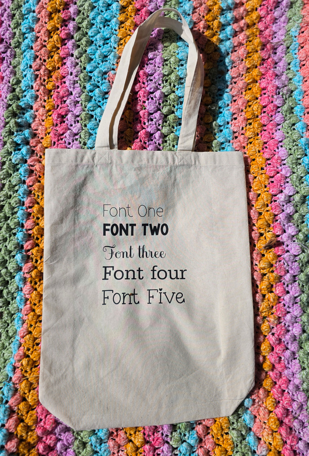 Personalised Canvas Tote Bag