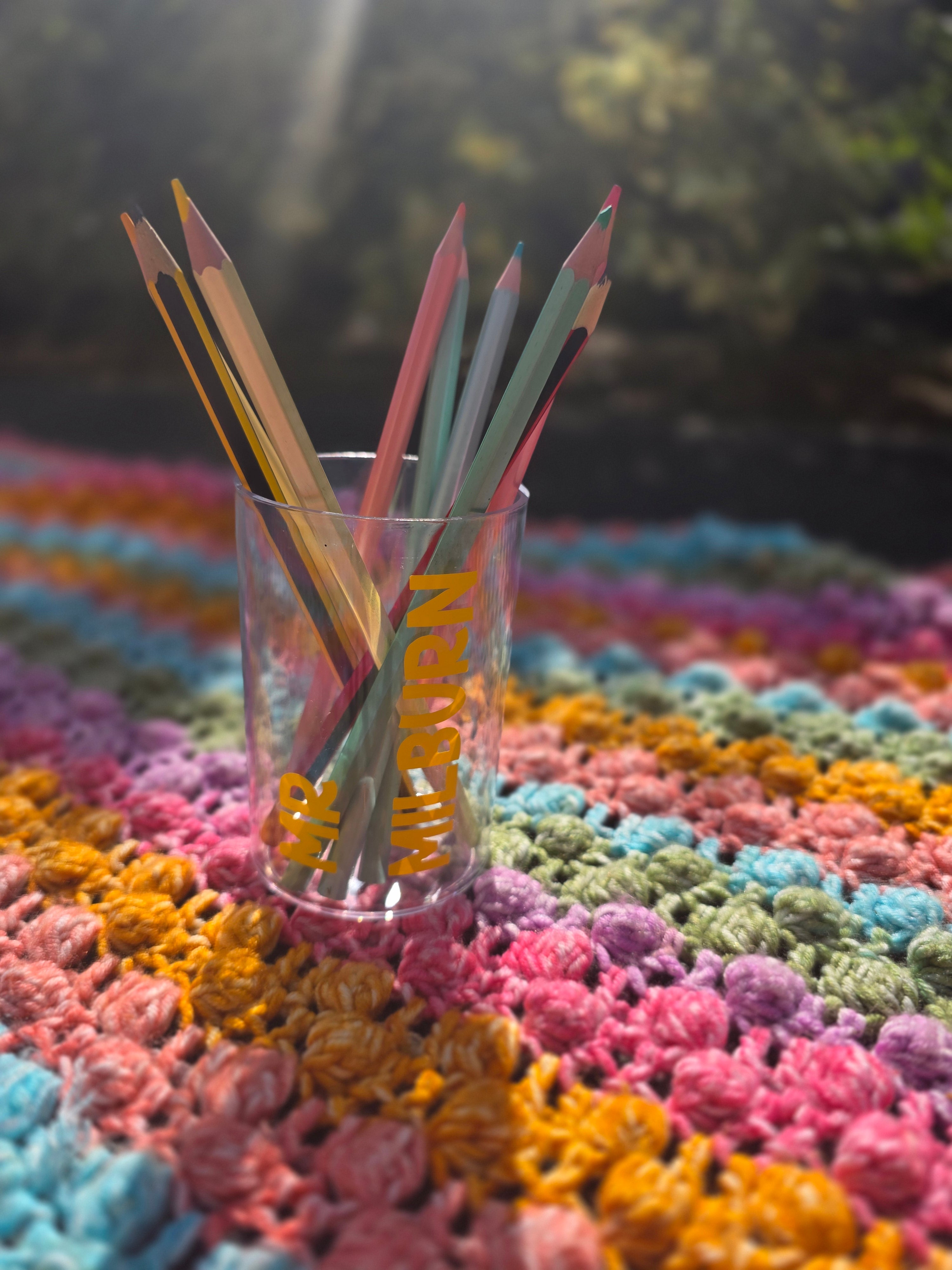 Personalised Acrylic Pencil Pot