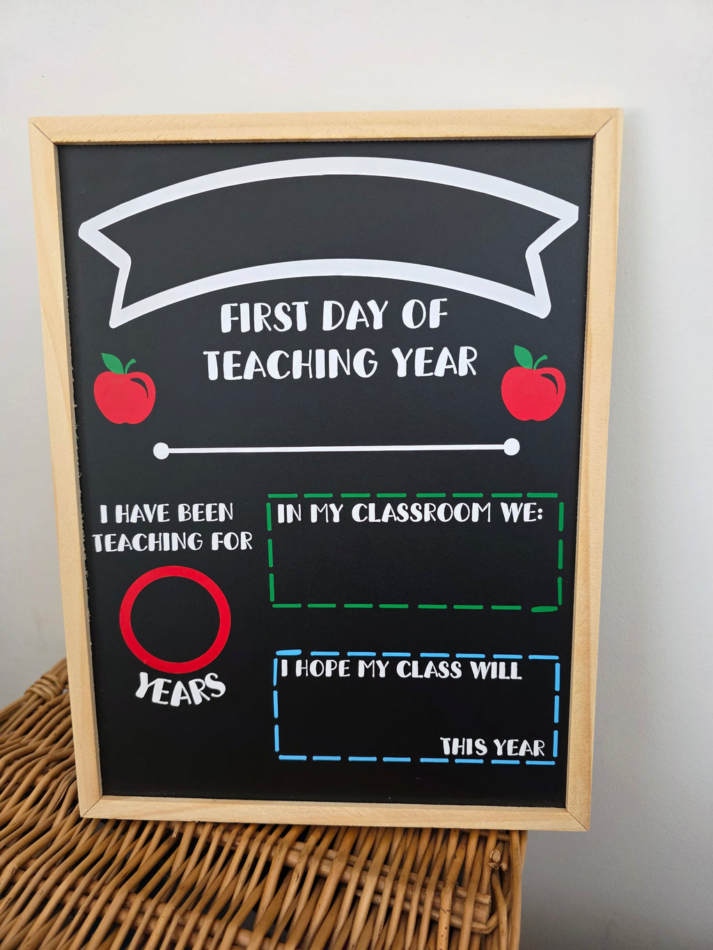 Personalised "First Day of Teaching" Blackboard